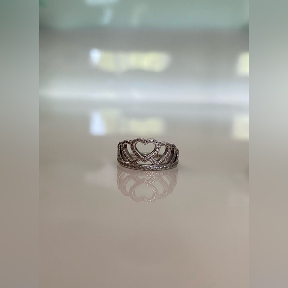 Pandora Hearts Tiara Ring, Clear CZ. Size 4.5 US. - Picture 5 of 5